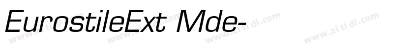 EurostileExt Mde字体转换